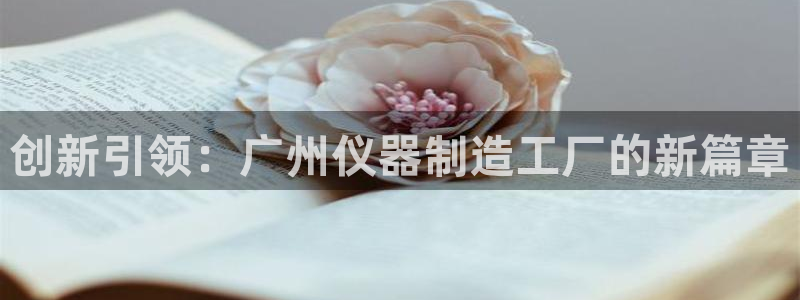 意昂3娱乐平台：创新引领：广州仪器制造工厂的新篇章