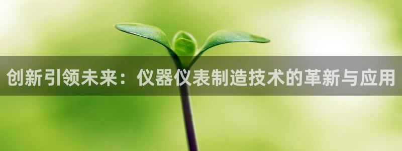 意昂3科技：创新引领未来：仪器仪表制造技术的革新与应用