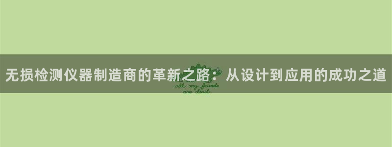 意昂3娱乐首页官网下载：无损检测仪器制造商的革新之路：从设计