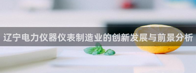 意昂体育3平台注册要钱吗安全吗：辽宁电力仪器仪表制造业的创新