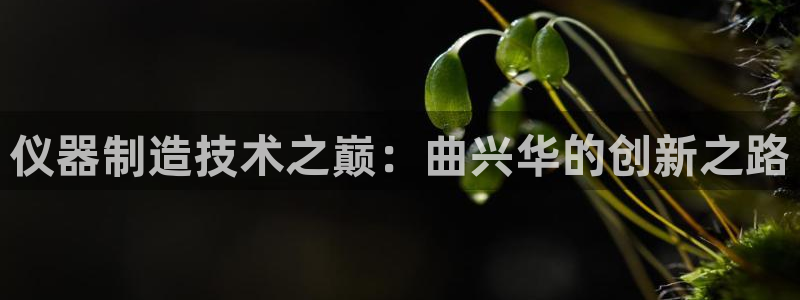 意昂3娱乐下载：仪器制造技术之巅：曲兴华的创新之路