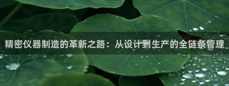 意昂体育3招商电话是多少号码：精密仪器制造的革新之路：从设计