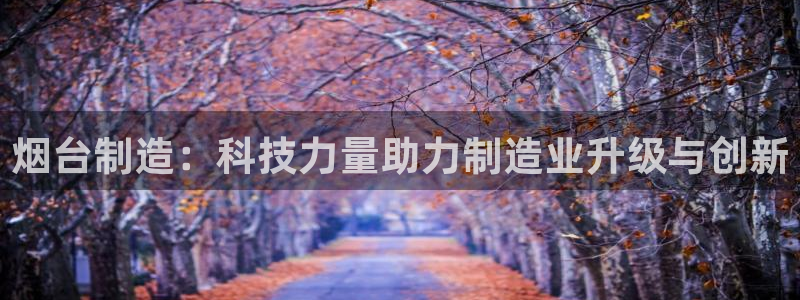 意昂3集团官网首页网址：烟台制造：科技力量助力制造业升级与创