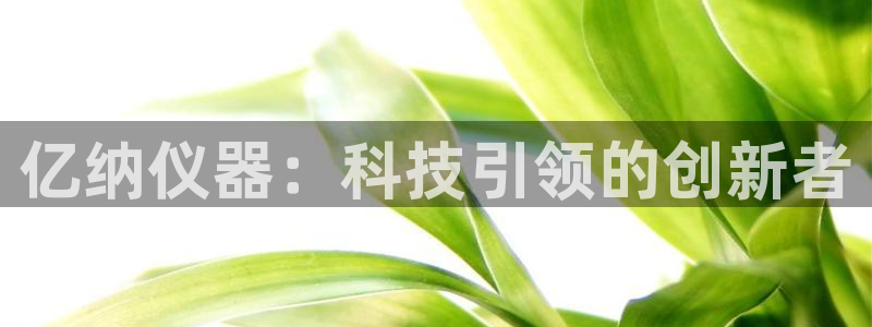 意昂体育3招商电话号码是多少：亿纳仪器：科技引领的创新者