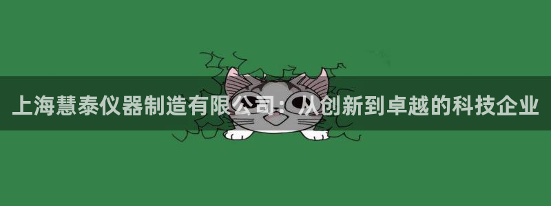 意昂3集团E.ON：上海慧泰仪器制造有限公司：从创新到卓越的