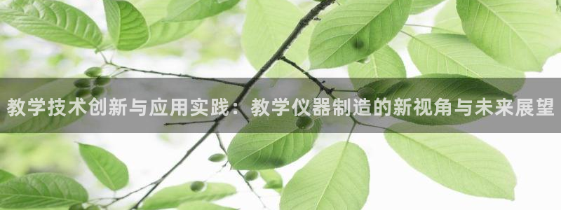 意昂体育3是干嘛的公司：教学技术创新与应用实践：教学仪器制造