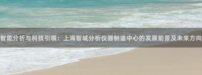 意昂3娱乐代理怎么样：智能分析与科技引领：上海智城分析仪器制