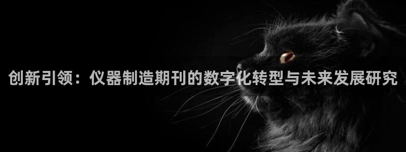 意昂3娱乐代理怎么样：创新引领：仪器制造期刊的数字化转型与未